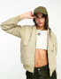 Фото #1 товара Dickies duck canvas sherpa lined jacket with hood in sand