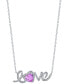 Фото #1 товара Macy's women's 'Love' Necklace in Sterling Silver