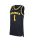 ფოტო #3 პროდუქტის Men's #1 Navy Michigan Wolverines Replica Jersey