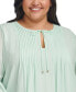 Plus Size Pintucked Top