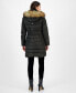 ფოტო #2 პროდუქტის Women's Faux-Fur-Trim Hooded Puffer Coat, Created for Macy's