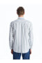 Фото #3 товара Рубашка мужская LC WAIKIKI Classic Regular Fit с длинным рукавом в полоску