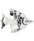 Mother of Pearl & Marcasite (1/2 ct. t.w.) Fish Pin in Sterling Silver