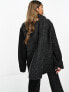 4th & Reckless knitted jumper with scarf co-ord in black