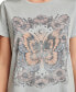 ფოტო #4 პროდუქტის Women's Cotton Floral Butterfly Classic T-Shirt