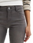 Morgan high waisted skinny jeans in grey wash