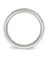 Stainless Steel Brushed Polished and Hammered 7.5mm Band Ring