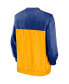 Фото #4 товара Men's Royal, Gold Milwaukee Brewers Cooperstown Collection V-Neck Pullover