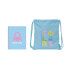 Stationery Set Benetton Spring Celeste 2 Pieces