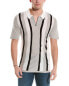 Фото #1 товара Industry Vertical Stripe 1/4-Zip Polo Shirt Men's