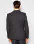 ASOS Slim Blazer In 100% Wool In Charcoal