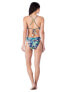 Фото #3 товара Lucky Brand Women's Lush Leaf Strappy One Piece Swimsuit Sz. Medium 151409