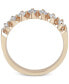 ფოტო #2 პროდუქტის Certified Diamond Scalloped Ring (1/2 ct. t.w.) in 14k White Gold