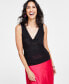 Фото #1 товара Women's Ruched Sleeveless Top, Created for Macy's