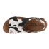 Фото #4 товара Corkys Carley Cow Print Studded Wedge Womens Black, White Casual Sandals 30-531