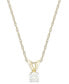 ფოტო #1 პროდუქტის Round-Cut Diamond Pendant Necklace in 10k White or Yellow Gold (1/4 ct. t.w.)