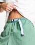 Obey easy relaxed track short in sage green