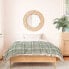 Full/Queen Little Arrow Design Co Fall Plaid Duvet Cover Set Sage Green - Deny