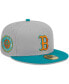 Фото #1 товара Men's Gray, Teal Boston Red Sox 59FIFTY Fitted Hat