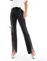 & Other Stories zip detail trousers in black