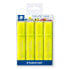 STAEDTLER 364-1P WP4 - 4 pc(s) - Yellow - Chisel tip - Yellow