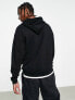 ASOS DESIGN oversized hoodie in black with tiger print