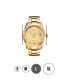 ფოტო #4 პროდუქტის Men's Bond Diamond (1/10 ct.t.w.) 18k Gold Plated Stainless Steel Watch