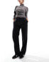 Фото #1 товара ASOS DESIGN slim straight tailored trousers in black