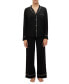 Фото #1 товара GapBody Women's 2-Pc. Notched-Collar Long-Sleeve Pajamas Set