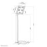 Фото #4 товара Neomounts by Newstar tablet stand - 25.6 cm (10.1") - 24.6 cm (9.7") - Silver - 1 kg - Floor - China