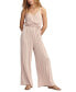 ფოტო #1 პროდუქტის Women's Pleated Satin Jumpsuit