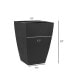 Фото #2 товара MSQT19BK Modern Planter Tall Square Black 12in x 19in