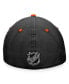 Men's Black Anaheim Ducks Authentic Pro Rink Flex Hat Черный, S/M - фото #5