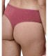 Skarlett Blue 290446 Women Reign Thong in Pink Clay Underwear, Size Medium