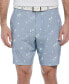 ფოტო #1 პროდუქტის Men's Active Waistband Flamingo Print 8" Golf Shorts