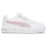 Puma Cali Court Leather Lace Up Womens White Sneakers Casual Shoes 39380206