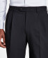 Men's Pleated Solid Classic Fit Pants