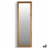 Wall mirror Canada Brown Wood Crystal 48 x 150 x 2 cm (2 Units)