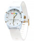 Фото #1 товара Часы и аксессуары SPGBK Watches Pride Белые силиконовые наручные часы 44мм