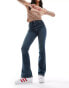 Фото #3 товара COLLUSION x007 stretch flare jeans in midwash blue