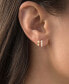 ფოტო #2 პროდუქტის Cubic Zirconia Cuff Hoop Earrings