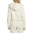 Puma Iconic T7 Velour FullZip Hoodie Womens Off White Casual Outerwear 589996-73 L - фото #2