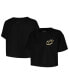 ფოტო #1 პროდუქტის Women's Black Cleveland Cavaliers Holiday Glam Boxy T-shirt