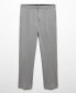 ფოტო #8 პროდუქტის Men's Stretch Fabric Super Slim-Fit Suit Pants