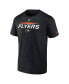 Фото #3 товара Men's Black Philadelphia Flyers Authentic Pro Team Core Collection Prime T-Shirt