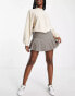 Фото #2 товара Monki ultra mini pleated tennis skirt in brown check