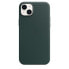 Фото #5 товара Чехол из кожи для Apple iPhone 14 Plus с технологией MagSafe - Зеленый лесной - Apple - iPhone 14 Plus - 17 см (6,7") - Зеленый