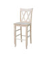 Double X-Back Bar Height Stool