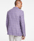 Фото #2 товара Men's Slim-Fit Windowpane Wool-Blend Sport Coat
