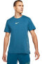 Фото #5 товара Футболка мужская Nike Pro Blue Training Neon Graphic Dri-Fit T-shirt DR8772-476